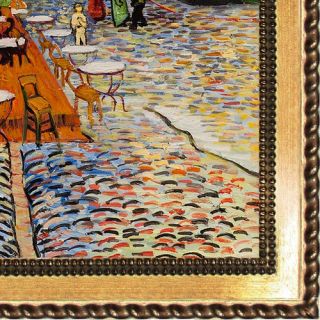 Tori Home Cafe Terrace at Night Van Gogh Framed Original Painting