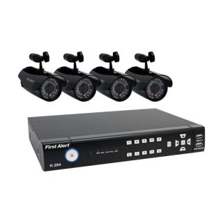 First Alert DC4405 420 SmartBridge 4 Channel DVR Video Security System   Home Security