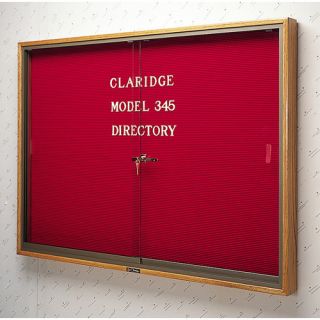 No. 345 Wood Framed Sliding Door Directory by Claridge Products