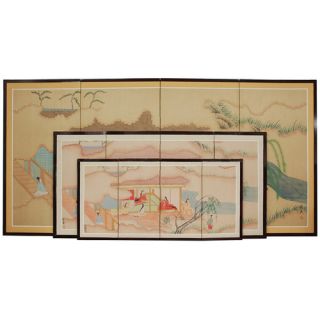 24 Riverside Serenity 4 Panel Room Divider by Oriental Furniture