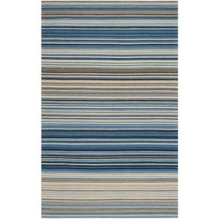 Safavieh Hand woven Marbella Blue/ Multi Wool Rug (9 x 12