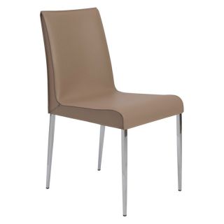 Euro Style Cam Dining Side Chair   Tan   Set of 2   Dining Chairs