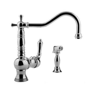 Graff Pesaro Single Handle Single Hole Kitchen Faucet with Side Spray