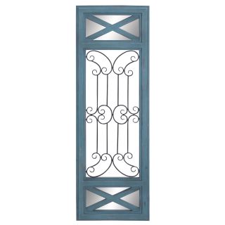 Blue Metal/ Wood Mirror Wall Panel   Shopping   Great Deals