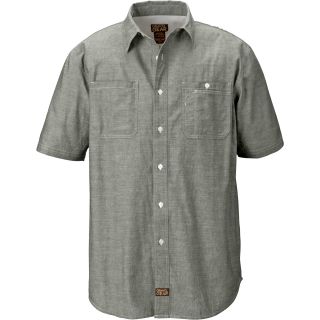 Gravel Gear Chambray Short Sleeve Work Shirt with Teflon — Regular Sizes
