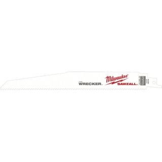 Milwaukee Sawzall Wrecker Bi-Metal Blade — 5-Pk., 9in., 8 TPI, Model# 48-00-5706  Reciprocating Saw Blades