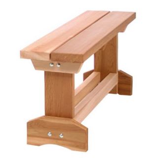 All Things Cedar 3 ft. Backless Market Bench   Western Red Cedar   Outdoor Benches