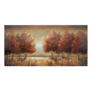 Crestview Collection Soft Sunset Against Fall Trees Painting Print