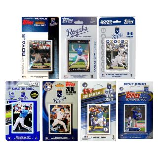 MLB Kansas City Royals 7 Different Licensed Trading Card Team Sets   Collectible Wall Art & Photography