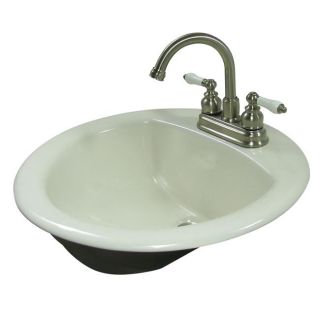 Mansfield Porcelain Biscuit Drop in Round Sink  ™ Shopping