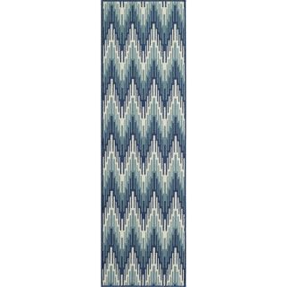 Indoor/Outdoor Ikat Rug (23 x 76)