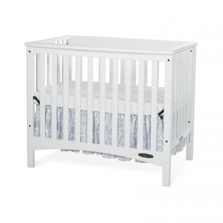Child Craft London White Euro Mini 2 in 1 Convertible Crib with