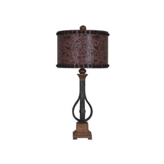 Crestview Collection Summit Rambler 33.5 H Table Lamp with Drum Shade