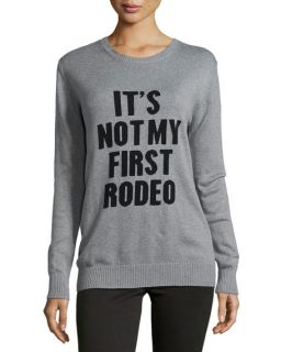Haute Hippie Its Not My First Rodeo Sweater, Charcoal/Heather Gray
