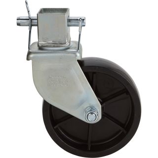 Ultra-Tow Square Tube Caster — 1200-Lb. Capacity  Jack Casters   Feet