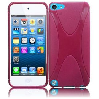 Insten X Shape TPU Rubber Candy Skin Glossy Case Cover For Apple iPod
