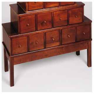 Leslie Dame Library Style 12 Drawer Multimedia Cabinet