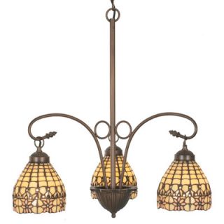 Victorian Flourish 3 Light Chandelier by Meyda Tiffany