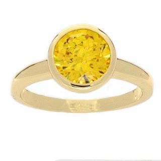 NEXTE Jewelry 14 Karat Yellow Gold Overlay High Polish Cubic Zirconia