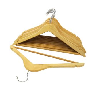 Natural Wood Suit Hangers (Pack of 96)