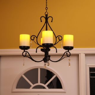 Pacific Accents Charleston 3 in 1 Chandelier/Wall Sconce