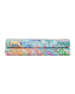 Ralph Lauren Queen Flying Point Paisley 200TC Fitted Sheet