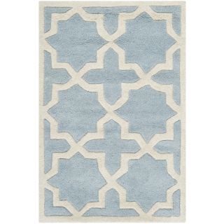 Safavieh Handmade Moroccan Blue Star Pattern Wool Rug (3 x 5