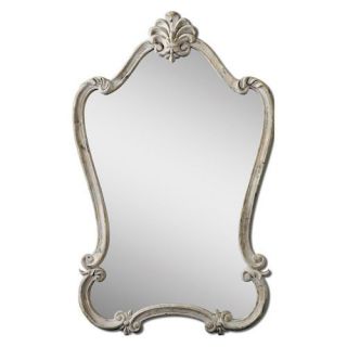 Uttermost Walton Hall White Arched Wall Mirror   22W x 36H in.   Mirrors