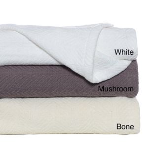 Eddie Bauer Herringbone Cotton Blanket   Shopping   Top