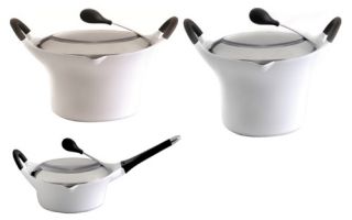 BergHOFF Auriga 6 pc. Cookware Set   White   Cookware Sets