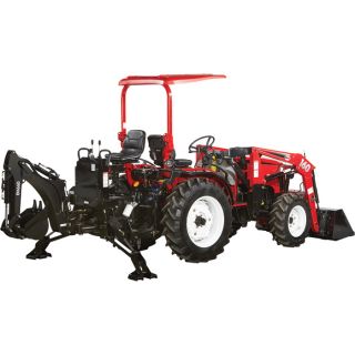  — NorTrac 35XT 35 HP 4WD Tractor with Front End Loader & Backhoe — with Hybrid Tires  35 HP Tractors