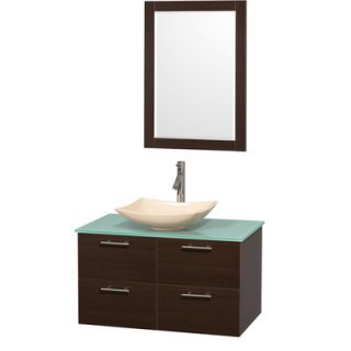 Wyndham Collection Amare 36 Single Bathroom Vanity Set with Mirror