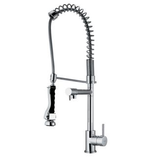 VIGO Chrome Pull Down Spray Kitchen Faucet with Integrated Water