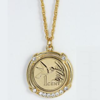 American Coin Treasures Gold Layered Hummingbird Coin Pendant