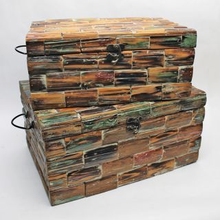 Piece Patchwork Wooden Decor Box Set by Design Toscano