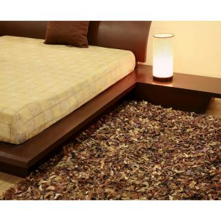 St. Croix Pelle Leather Brown Area Rug