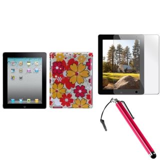 INSTEN Summer Bloom Tablet Case Cover/ Stylus/ LCD Protector for Apple