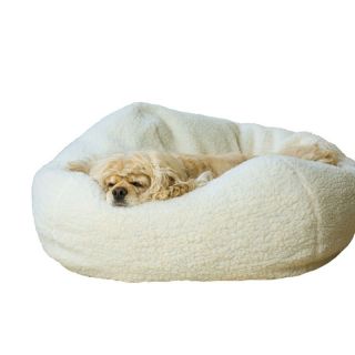 Carolina Pet Company Personalized Sherpa Puff Ball Pet Bed   Dog Beds