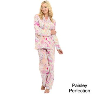 Del Rossa Womens Woven Cotton Pajama Set  ™ Shopping