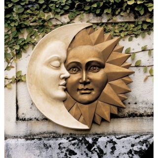 Design Toscano Celestial Harmony Sun and Moon Wall Sculpture   Wall Art