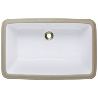 MR Direct White Undermount Porcelain Bathroom Sink  