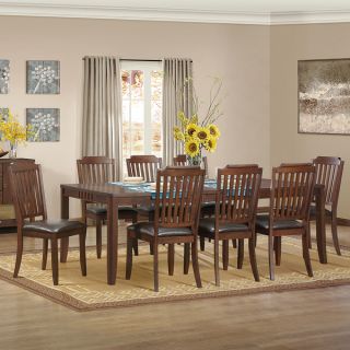 Nathaniel Traditional Cherry 9 piece Extending Dining Set