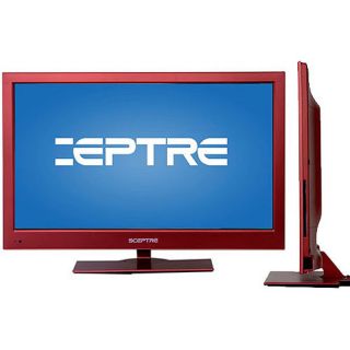 Sceptre 23" Class LED 1080p 60Hz HDTV,(1.7" ultra slim) E243RV FHD , Red