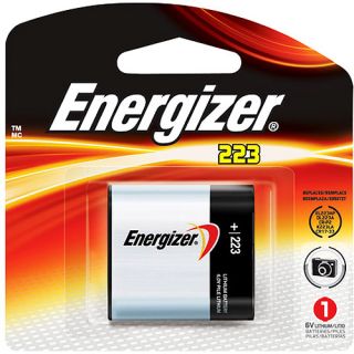 Energizer 223 Photo Lithium Batteries, 1 Pack