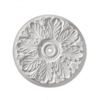 Fypon 19 1/8 in. x 19 1/8 in. x 1 in. Polyurethane Windsor Ceiling Medallion CM19WI