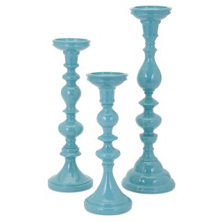 IMAX Essentials Reflective Candle Holders   Set of 3   Candle Holders & Candles