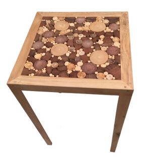 Wood Chips Mosaic End Table by Eangee Home Design
