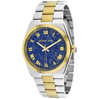 Michael Kors Womens MK5893 Channing Two tone Blue Dial Watch