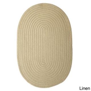 'Anywhere' Braided Outdoor Rug (2' x 3' Oval) Linen