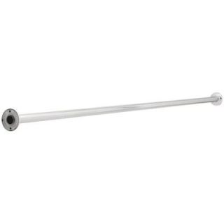 Franklin Brass 1 1/4 in. x 6 ft. Steel Shower Rod with Steel Flanges in Bright Stainless Steel 167CS 6